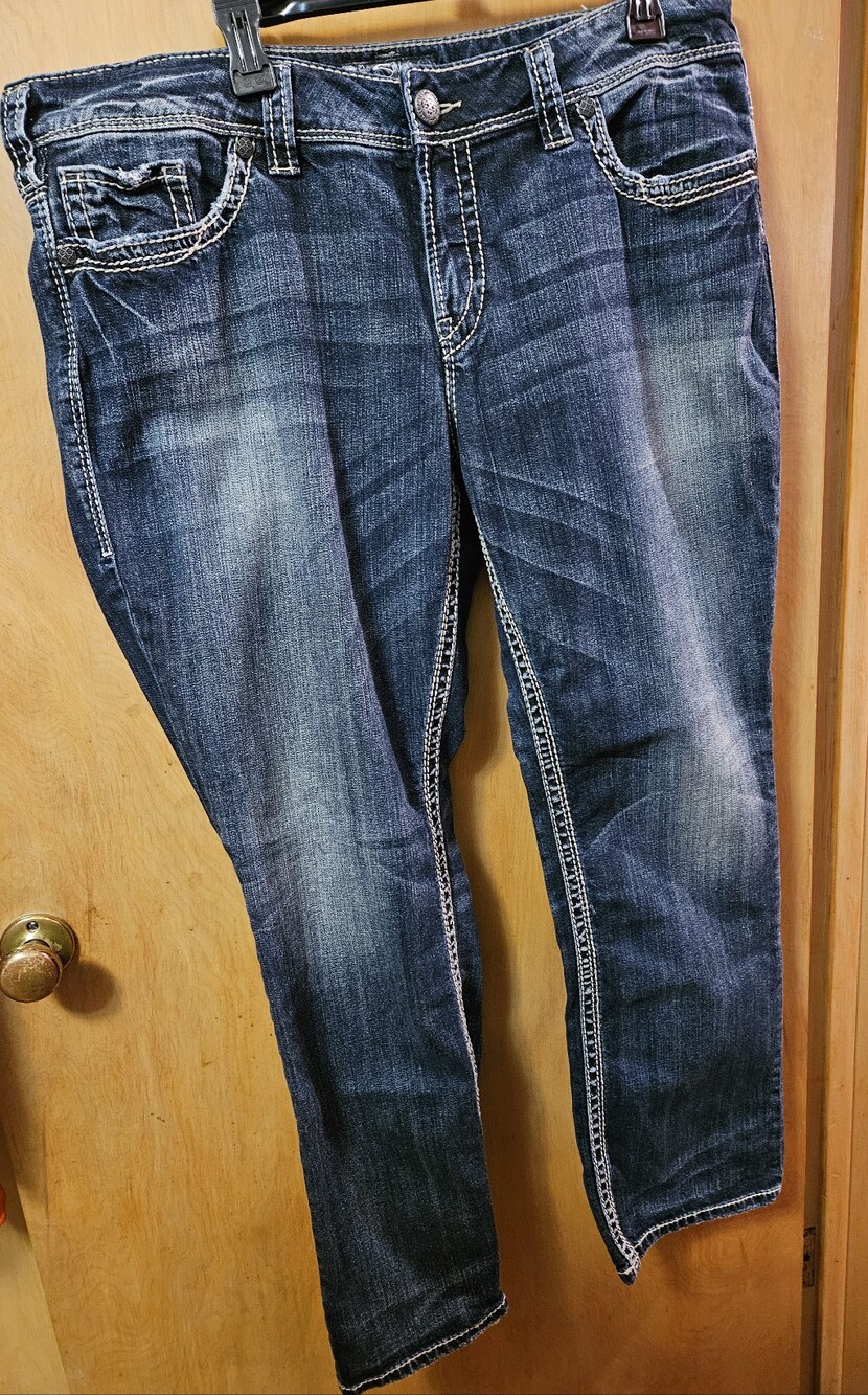Silver Jeans Suki Straight Jeans Sz 20L32